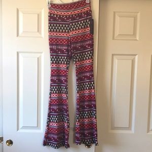 Multicolored Paisley Flare Yoga Pants/Leggings
